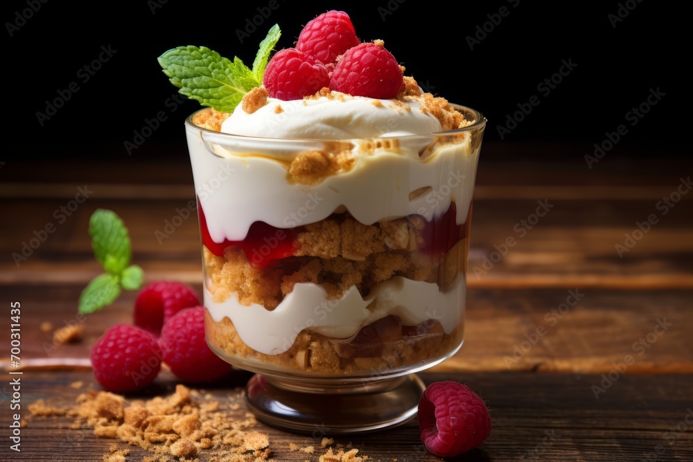 A taste of Scotland: Cranachan dessert with layers of cream, raspberries, honey-soaked oats and a hint of whisky A taste of Scotland: Cranachan dessert with layers of cream, raspberries, honey-soaked oats and a hint of whisky