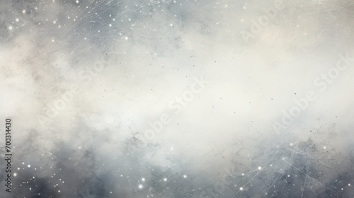  a space filled with lots of stars and a sky filled with lots of white and grey clouds with stars all over it.