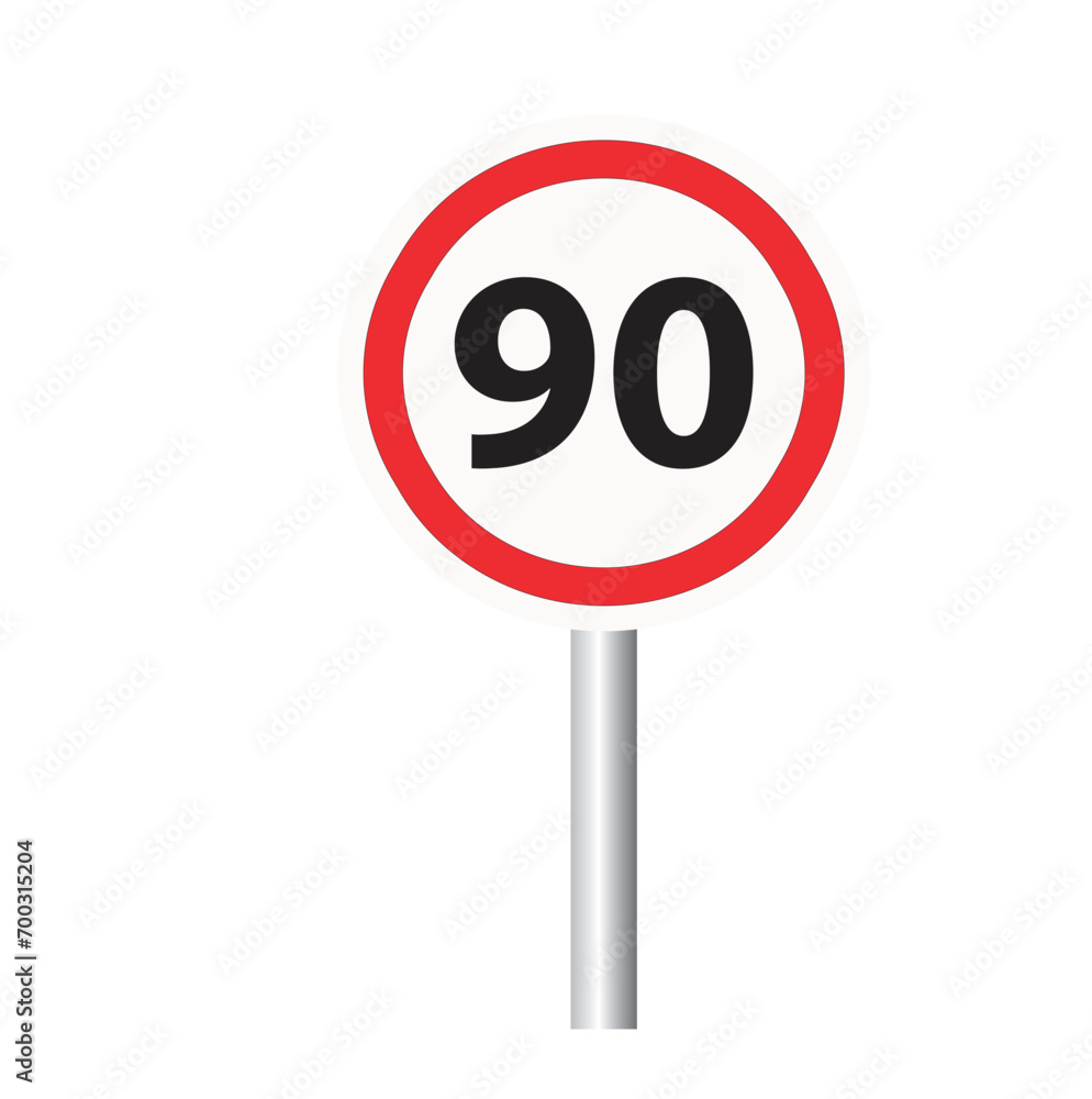 Speed Limit and Radar Warning Traffic Signs Speed Limit and Radar Warning Traffic Signs