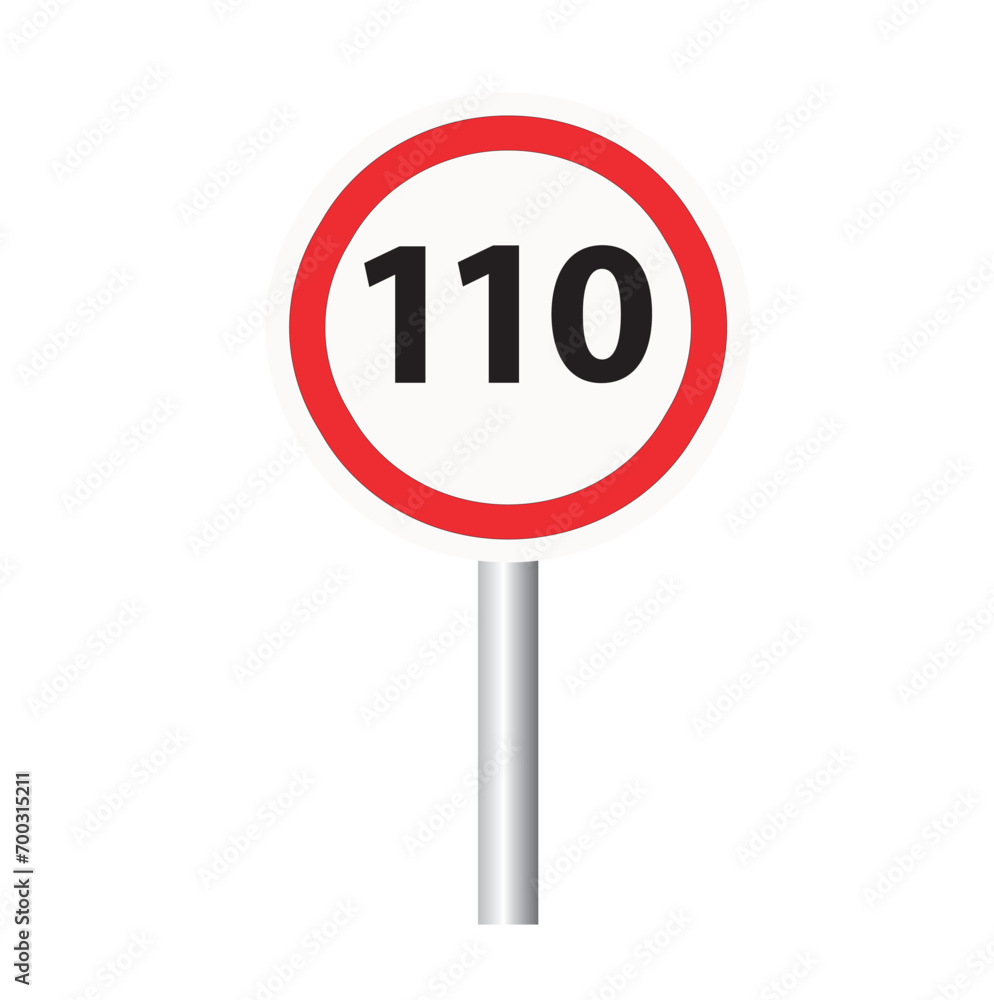 Speed Limit and Radar Warning Traffic Signs Speed Limit and Radar Warning Traffic Signs
