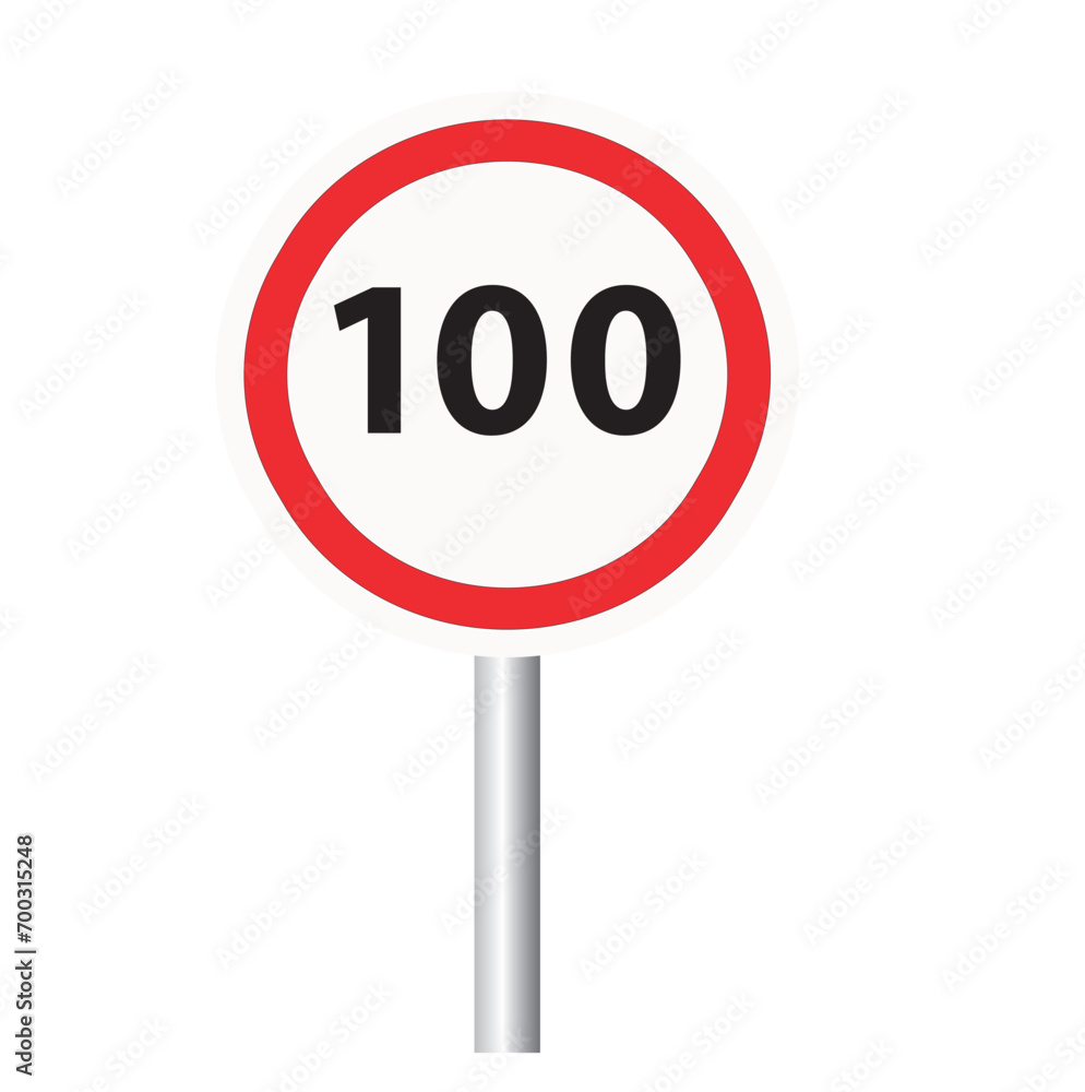 Speed Limit and Radar Warning Traffic Signs Speed Limit and Radar Warning Traffic Signs