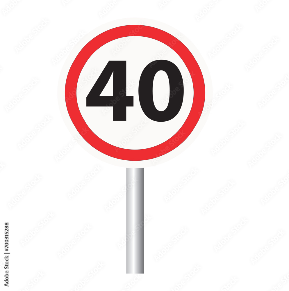 Speed Limit and Radar Warning Traffic Signs Speed Limit and Radar Warning Traffic Signs