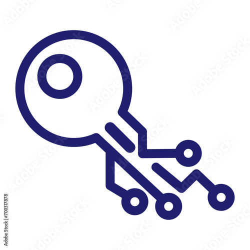 Cryptocurrency Icon, Monoline concept. Vector.