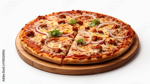 Pizza Margherita - Isolated on Transparent Background