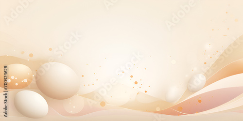 Beige abstract circles and waves background 