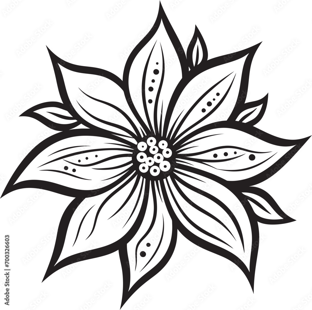 Botanical Elegance Iconic Emblem Graceful Flower Vector Black Signature Botanical Elegance Iconic Emblem Graceful Flower Vector Black Signature