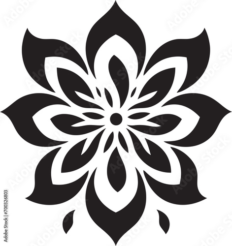 Elegant Blossom Mark Iconic Emblem Style Graceful Flower Element Stylish Symbol