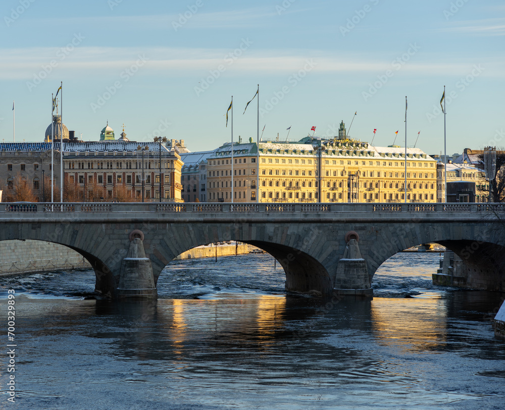 bridge over the river in Stockholm