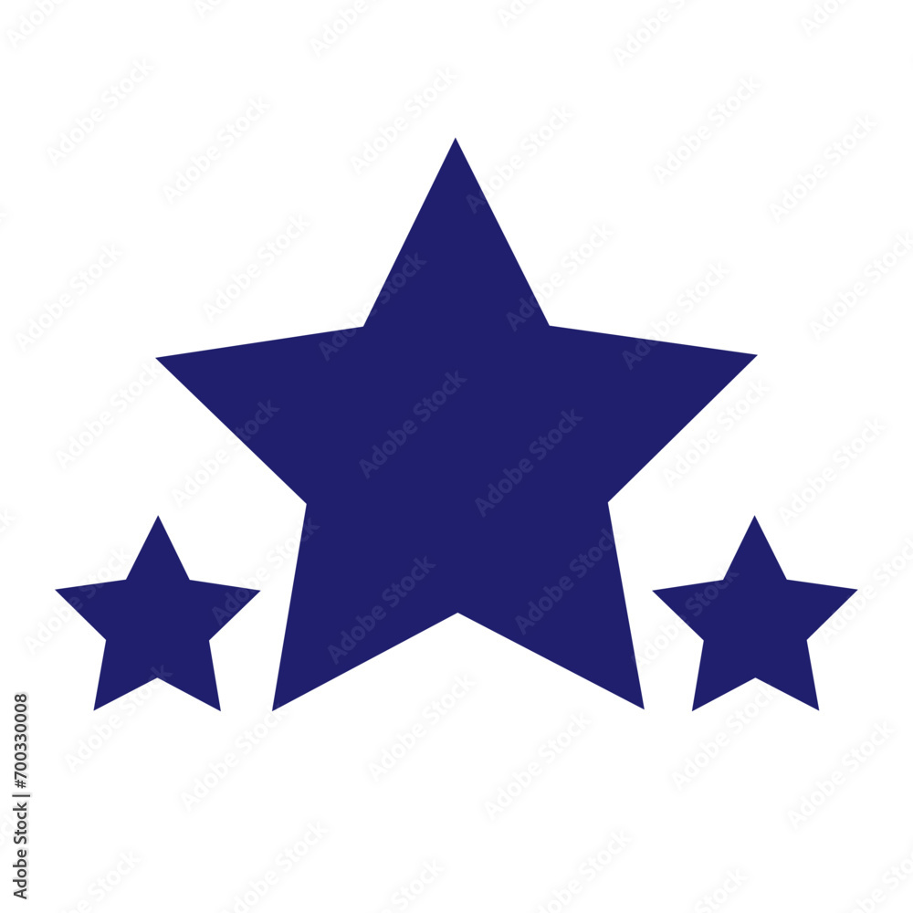 Filled Stars Vector Icon Illustration. Filled Stars Vector Icon Illustration.