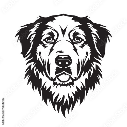 Dog Breed Pyrenean 2d Flat Vector