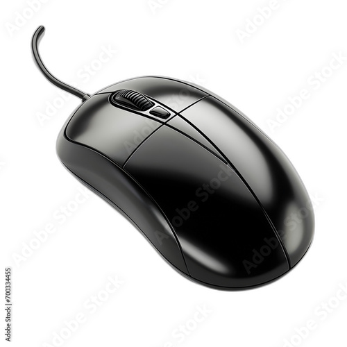 Computer mouse isolated on transparent or white background, png
