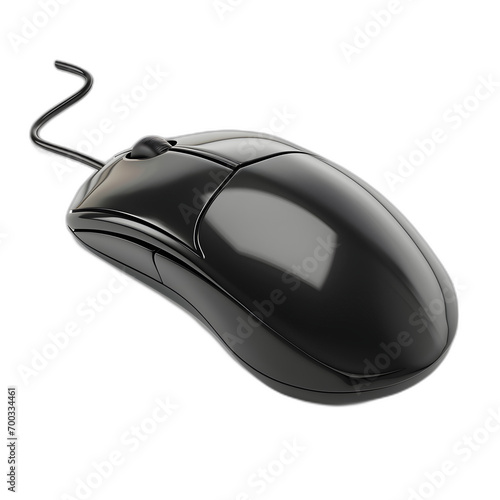 Computer mouse isolated on transparent or white background, png
