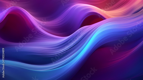 Digital technology blue rhythm wavy line abstract graphic poster web page PPT background with generative