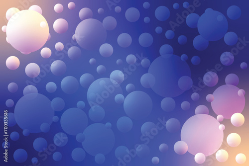 Abstract composition circles blue blured background Sphere shape pastel color design Creative bubble trendy gradient template Colorful random flying weightlessness spheres Modern dynamic cover Screen