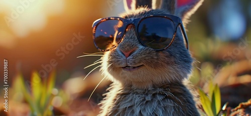 bunny in sunglasses