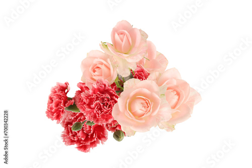 薔薇とカーネーションの花束 © cat_smile