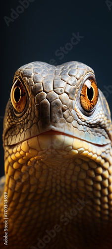 Close-up portrait of a turtle.