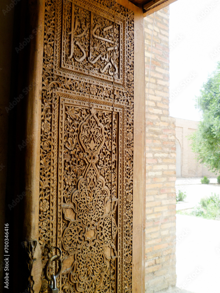 Ancient door of Kuk Gumbaz Mosque