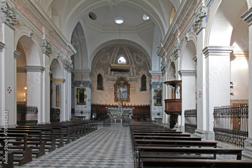 interno della chiesa del complesso monumentale di Santa Croce a Bosco Marengo (Alessandria) photo