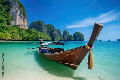 Travel by boat exotic vacation photo