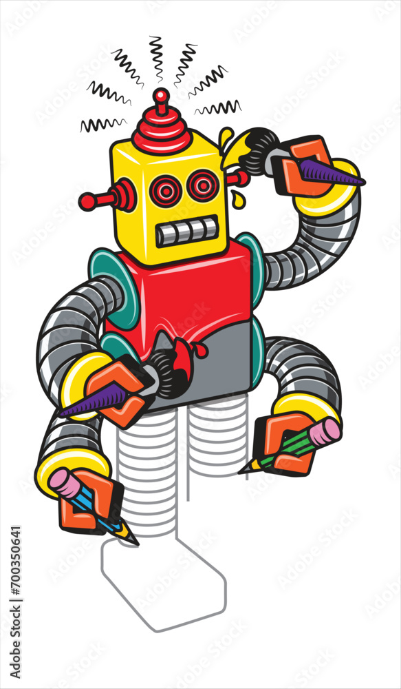 Robot Drawing Itself Robot Drawing Itself