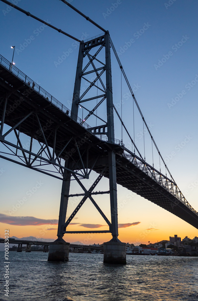 bridge Hercílio light of Florianopolis Santa Catarina Brazil Florianópolis