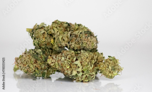 dried hemp cannabis flower buds