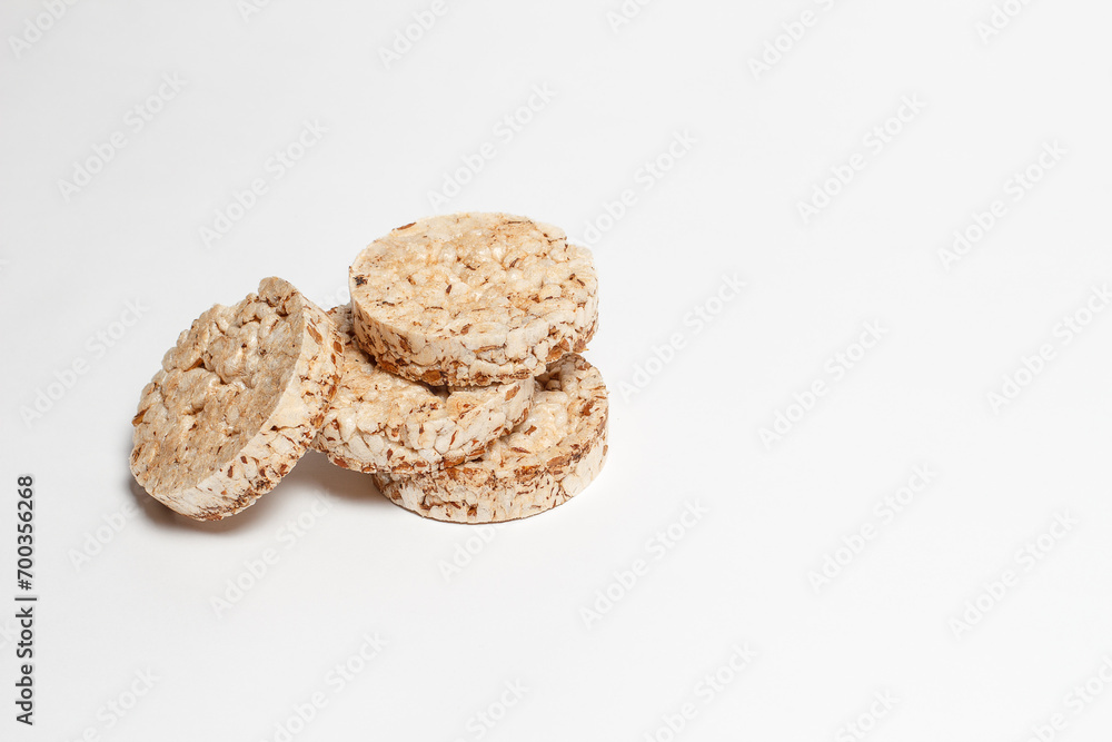 Rice cakes and biscuits for diet and healthy eating Rice cakes and biscuits for diet and healthy eating