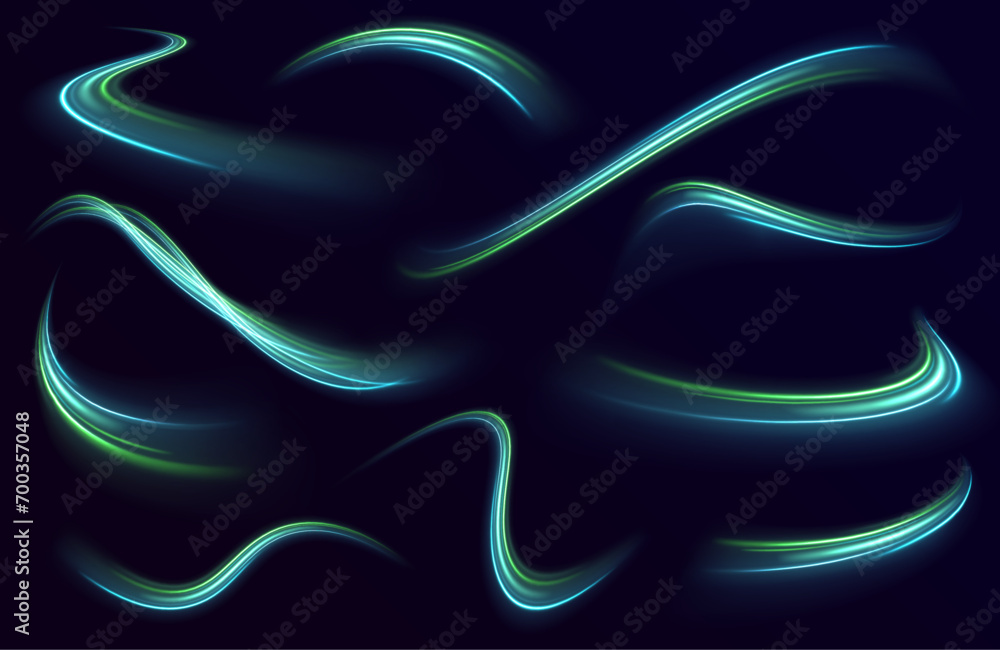 © MEDUZA - Light trail wave, fire path trail line and filament curve rotation. Big data traffic visualization, dynamic high speed data streaming traffic. Cyberpunk light in motion or light slow shutter effect. © MEDUZA - Light trail wave, fire path trail line and filament curve rotation. Big data traffic visualization, dynamic high speed data streaming traffic. Cyberpunk light in motion or light slow shutter effect.