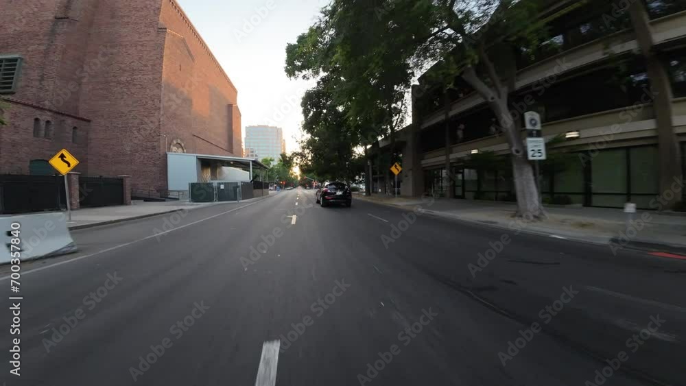 Sacramento Downtown Dusk 03 Front View 16th St Driving Plates California USA Ultra Wide Sacramento Downtown Dusk 03 Front View 16th St Driving Plates California USA Ultra Wide