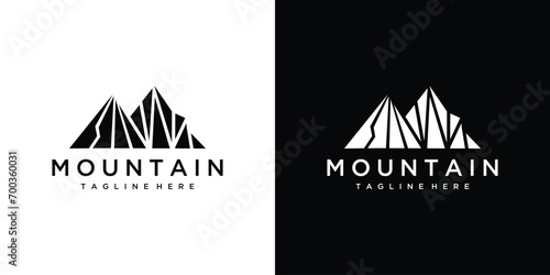 Montain logo design vector illustration concept 