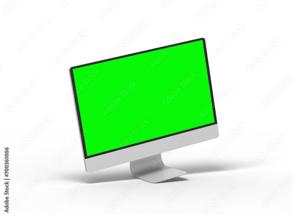 iMac desktop template with green screen for UI/UX Product Showcase on transparent background. iMac desktop template with green screen for UI/UX Product Showcase on transparent background.