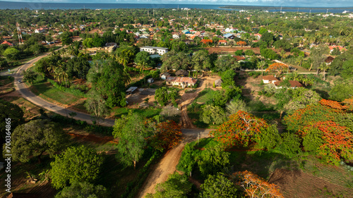 aerial view of Mtwara town in Southern Tanzania photo