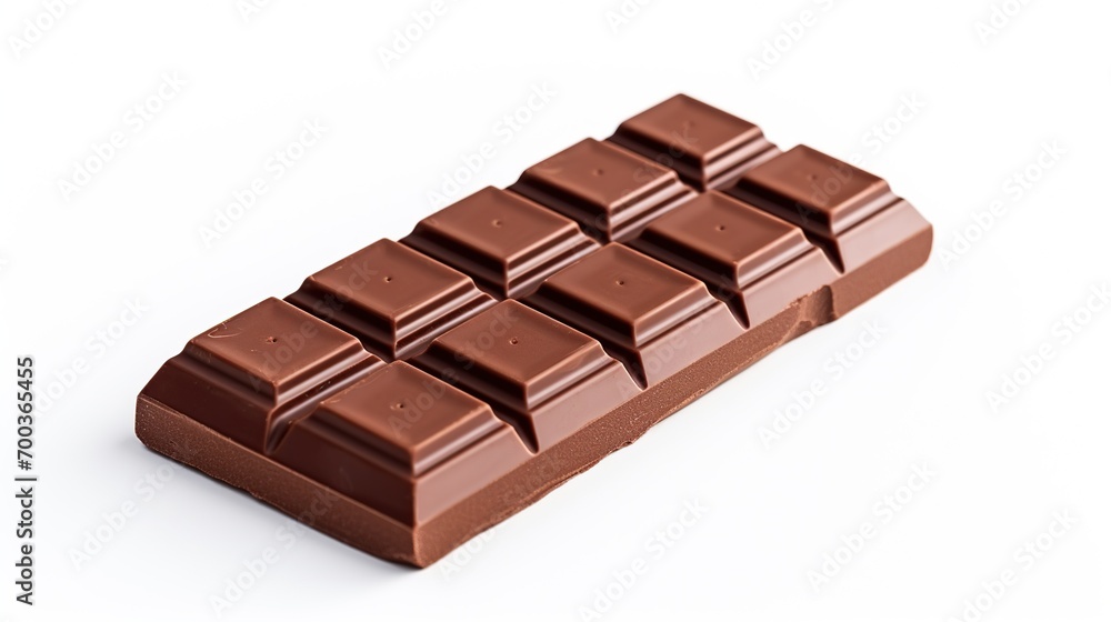 Chocolate Bar on White Background. Cocoa, Sugar
Chocolate Bar on White Background. Cocoa, Sugar