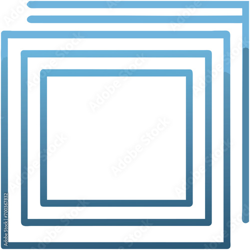 squares, icon outline gradient