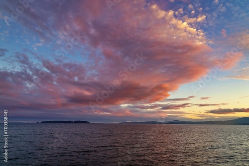 Sunset Over The Sea