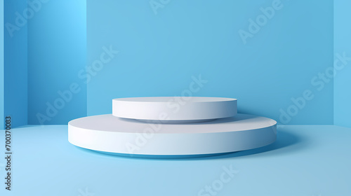 3D rendering minimalist background product booth, podium, stage, product commercial photography background, cosmetics booth © Derby