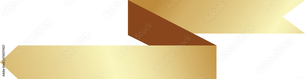 Golden label ribbon banner set Golden label ribbon banner set