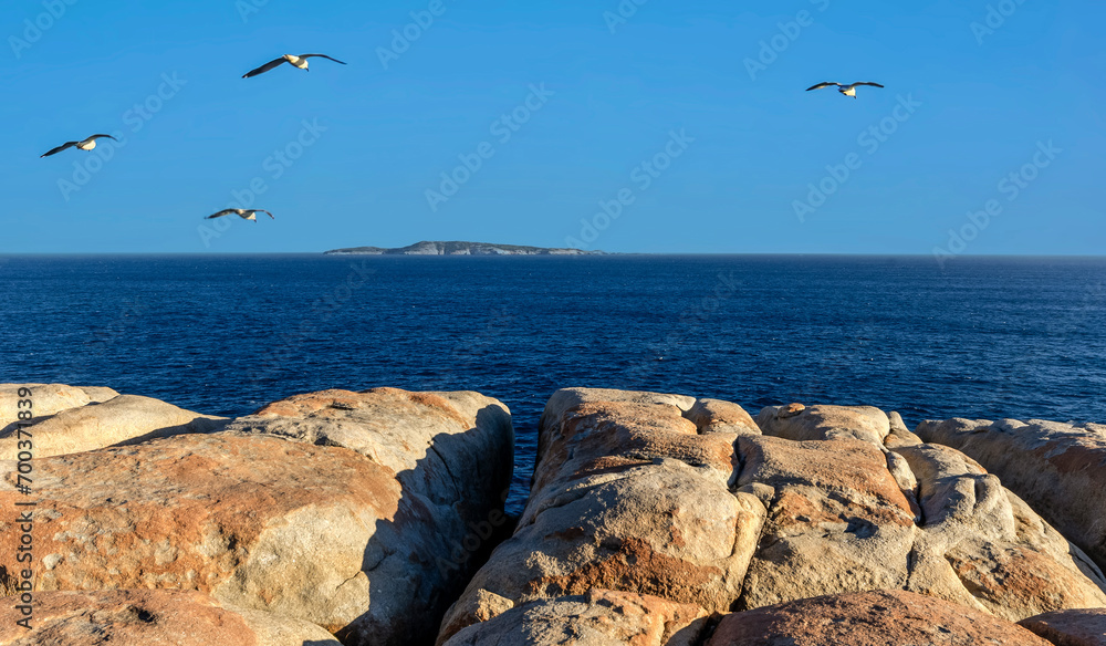 Coastal landscape within the amazing Torndirrup National Park close to Albany, Western Australia