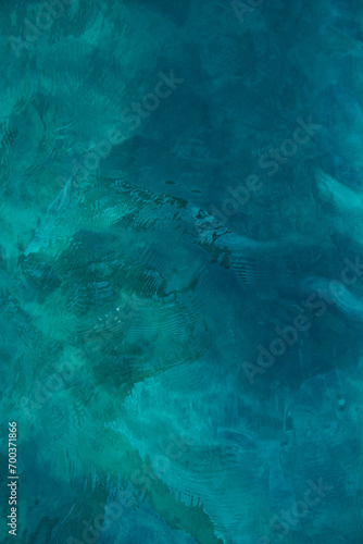 Blue green, water surface texture background © Hiromi Ito Ame