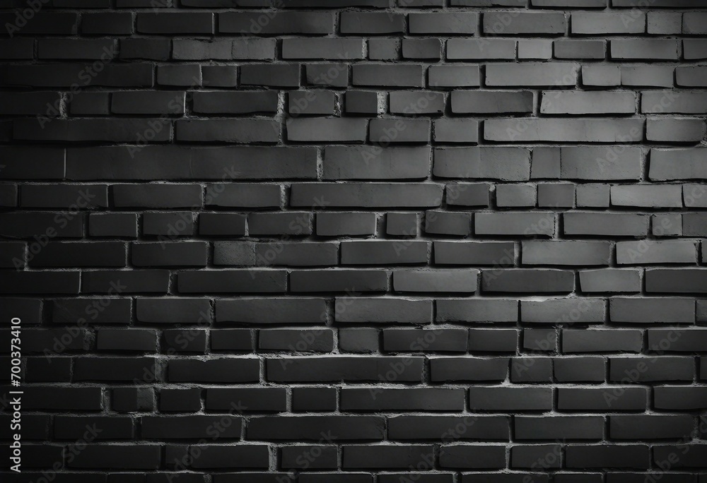 Black brick wall dark background for presentation