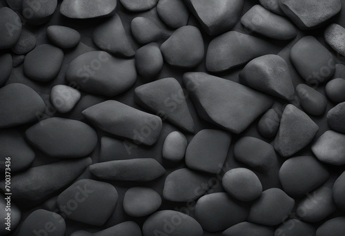 Anthracite Elegance Black Stone or Rock Concrete Texture Square Background