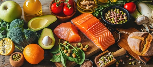 Nutritious diet with vitamin D-rich airborne food.