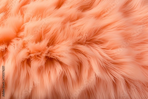Wool closeup  peach fuzz trendy color concept. Background with selective focus and copy space