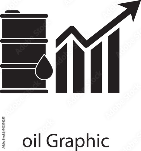  oil graphic design icon, Oil Decrease Graphic icon illustration. flat design on white background..eps