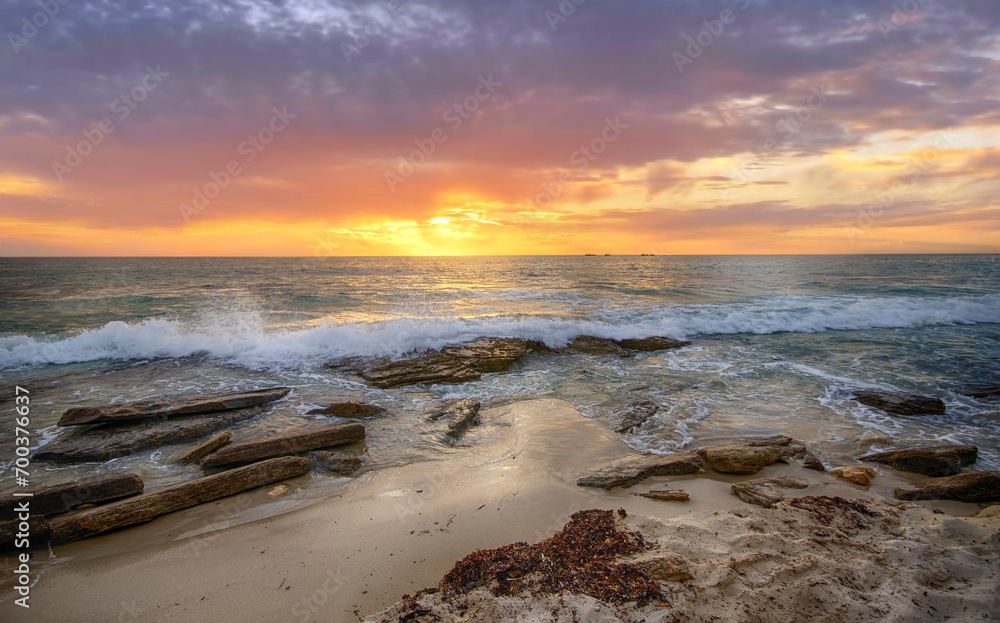  Sunset beach in Perth Western Australia