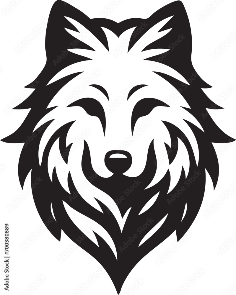 Fototapeta premium Wolf Black and White 