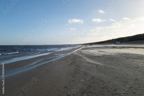 Baltic Sea Coast on Usedom Island in Winter in the Off-Season during Christmas