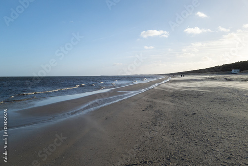 Baltic Sea Coast on Usedom Island in Winter in the Off-Season during Christmas