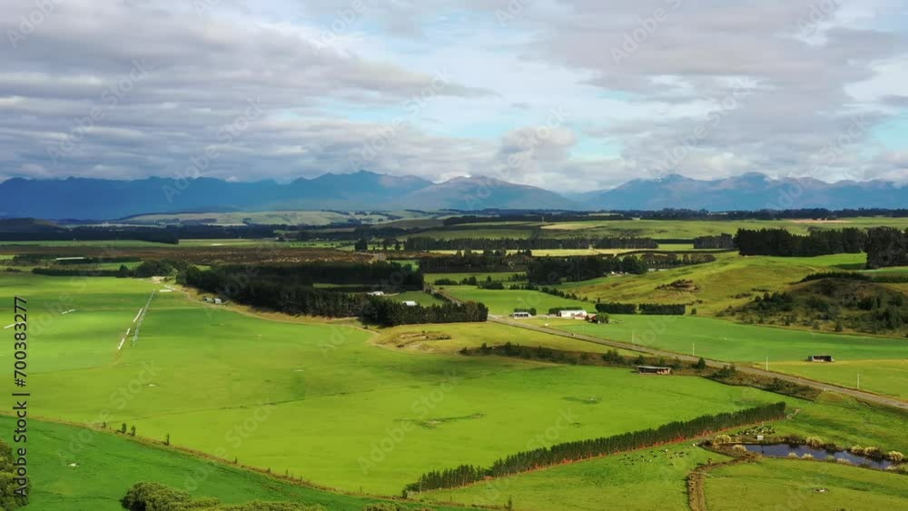 Mararoa river agriculture farms in Fiordland of New Zealand – aerial flying 4k.
Mararoa river agriculture farms in Fiordland of New Zealand – aerial flying 4k.